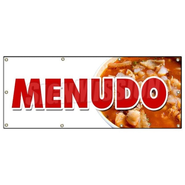 Signmission MENUDO BANNER SIGN traditional mexican soup pancita stew tortillas hot B-96 Menudo - main